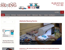 Tablet Screenshot of adelaidesewing.com.au